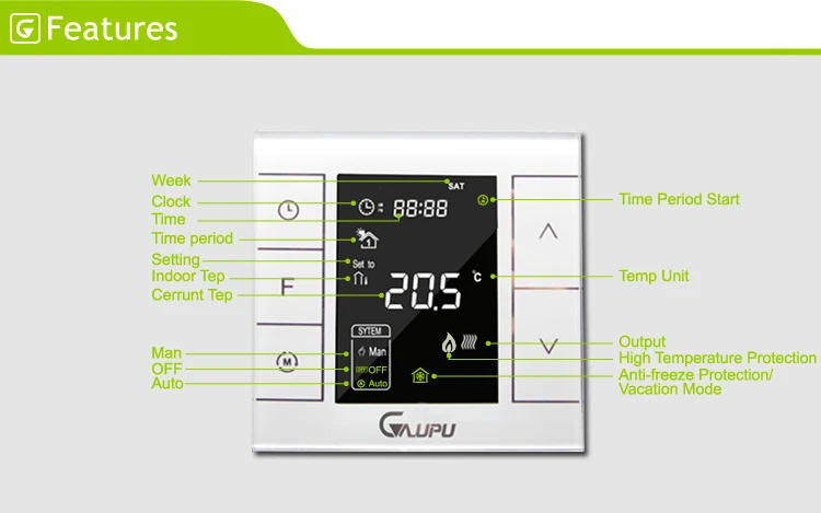 Gaupu GM7-EH Network Thermostat