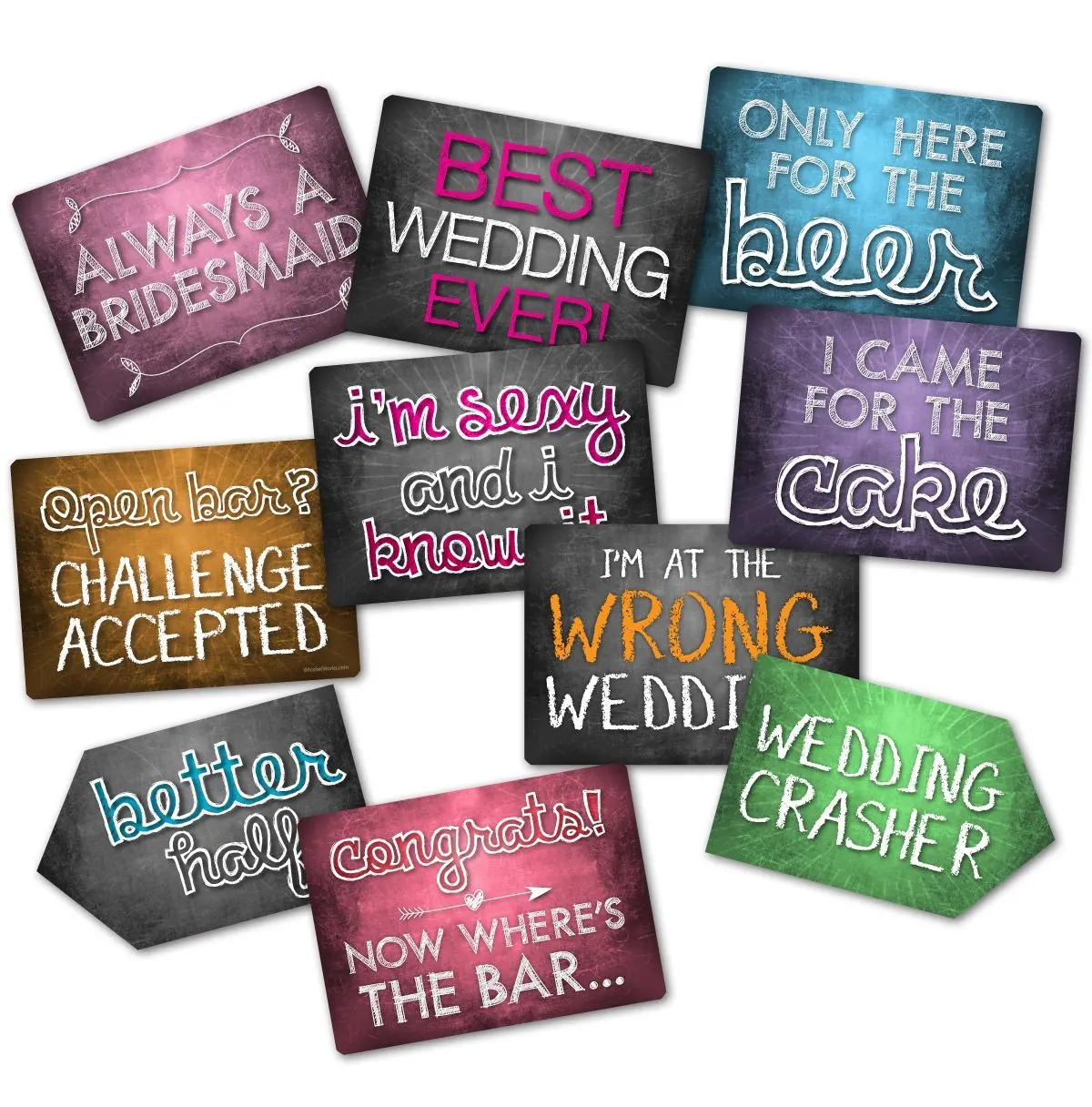 wedding prop signs