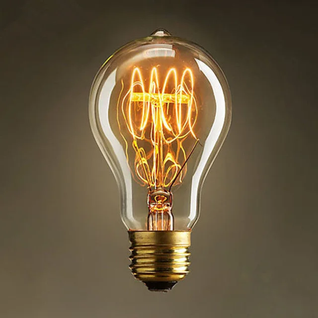 Decoration light vintage light bulb 40W A19 A60 vintage retro halogen globe edison bulb