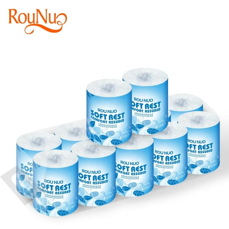 

Core standard roll softwood pulp sheets toilet tissue paper, White