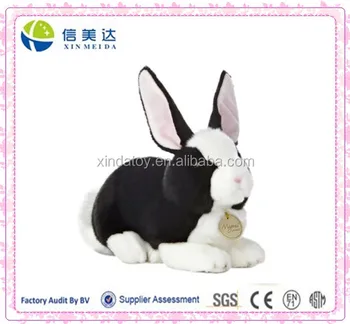 black plush rabbit