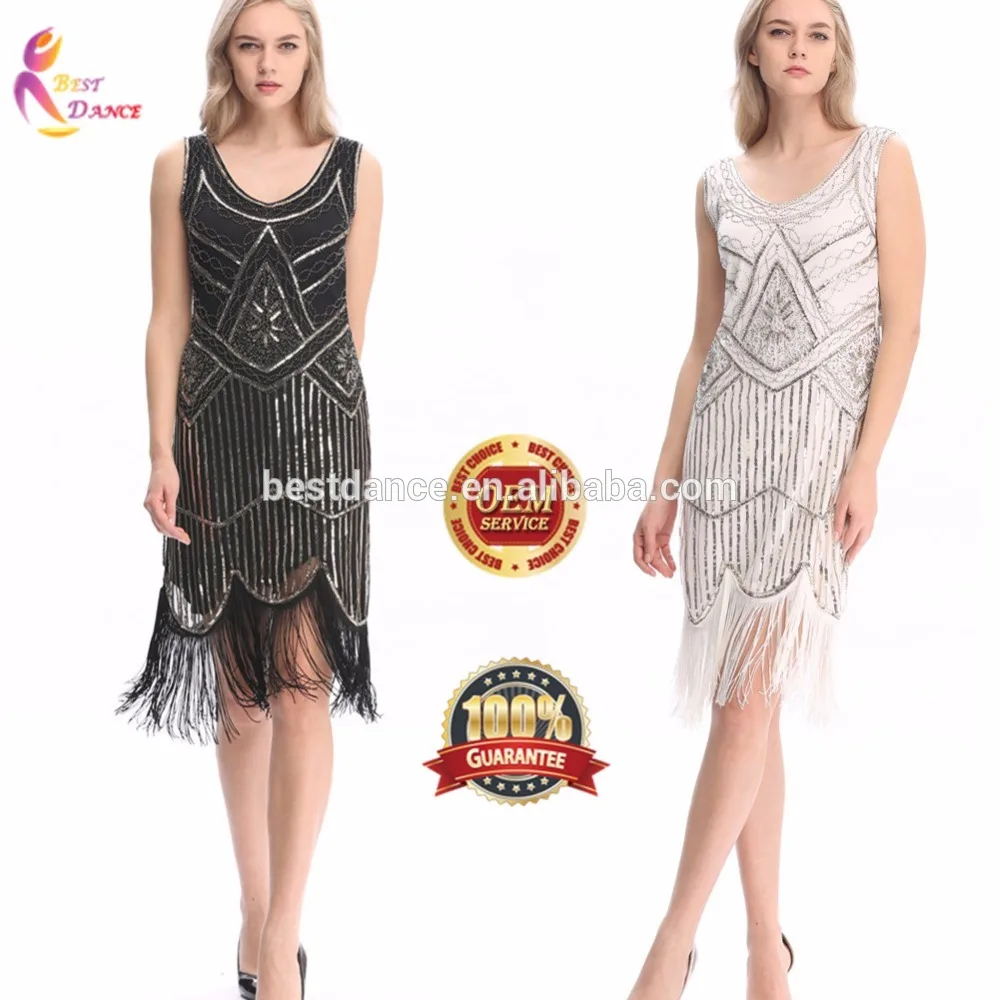 BestDance 1920 s Rumbai Great Gatsby  Flapper Dress Deco 