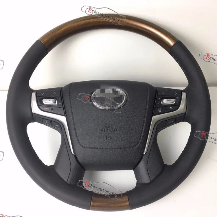 
Land cruiser conversion steering wheel, 2018 LC200 steering wheel use on 2008 2015 land cruiser.Wooden steering wheel 
