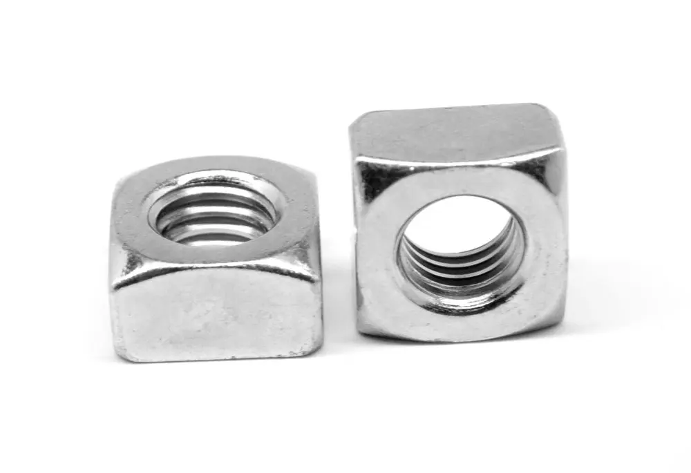 1//4-20 Low Carbon Steel Plain Finish Square Nut Heavy 50 pk.
