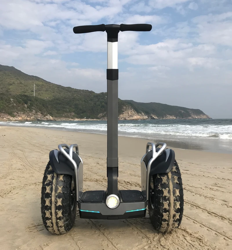 

Off road scooter electric self balance 19 inch big wheel scooter, Grey/white/silver