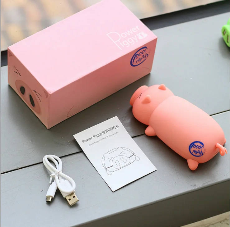 Hot Products 2019 New Promotional Gift Consumer Electronics Travel Power Bank 2100mah,Lovely Pig Mobile Power Bank