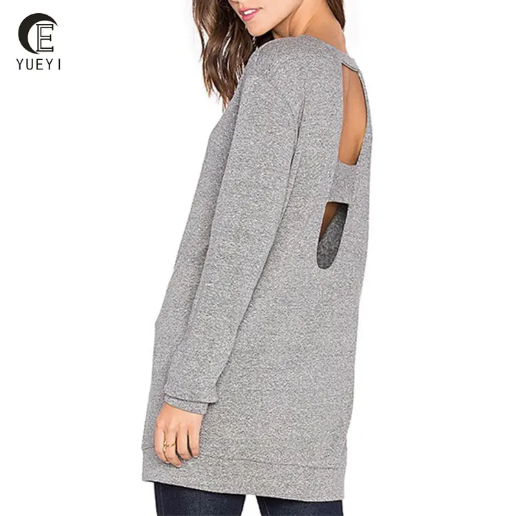 open back sweatshirt