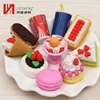Wholesale cute design colorful children school custom shape eraser for pencil