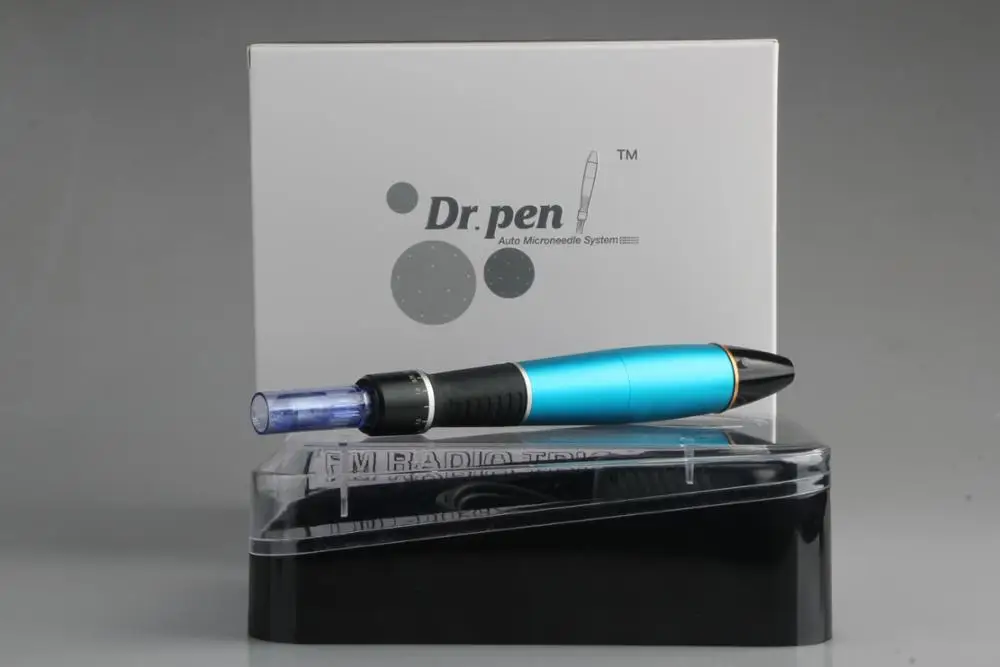 Electric Ultima A1 DR.PEN Stamp Auto Micro Needles Derma Pen with 2 Cartridges