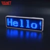 Mix colors available custom message glow display LED name badge LED pin display