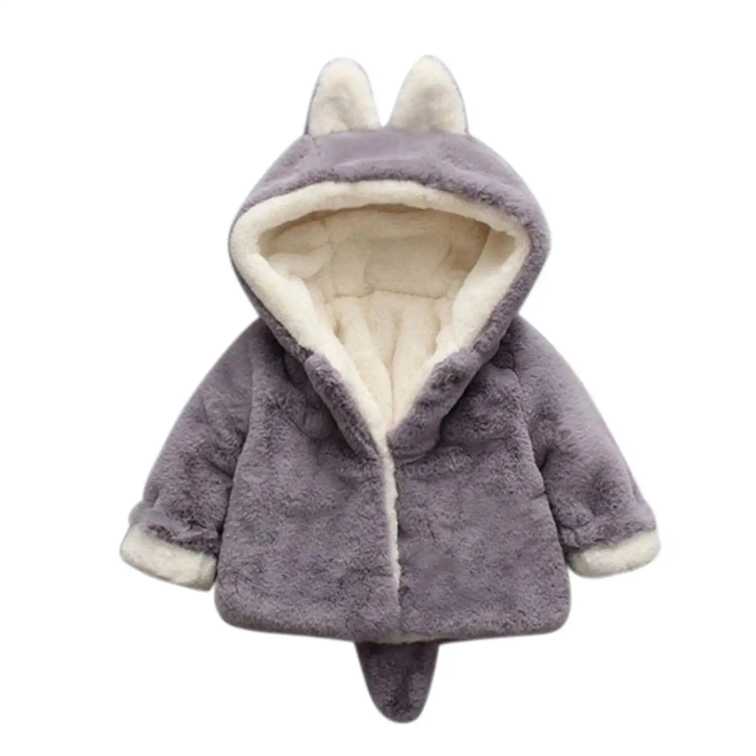 Genda 2Archer Baby Girl Faux Fur Winter Thick Warm Coat Cloak Jacket