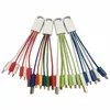 10CM length basic model white one to three tow line multi-function Usb charger cable