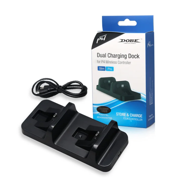 

Dual USB DOBE Charger Station For ps4 Games Wholesale Docking Station Stand Charger, Black