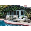 Poolside Furniture Beach Outdoor Furniture Rattan Day Bed PE Rotin Chaise Longue Outdoor Lounge