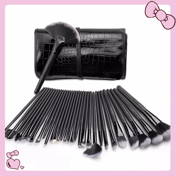 32pc black makeup brush.png