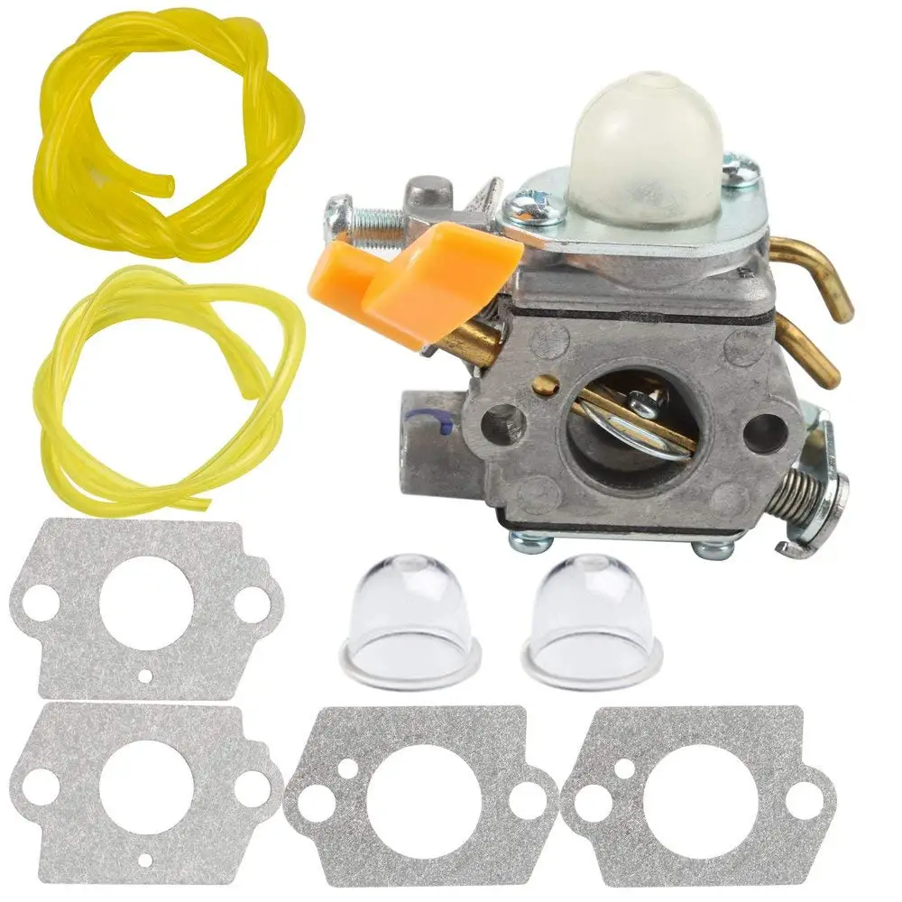 Get Quotations · Panari Carburetor with Gasket Fuel Line for Ryobi Homelite String  Trimmer RY28100 RY28120 RY28121 RY28140 RY28141