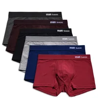 

Popular men underwear boxer pants Cotton mid-waist underwear men breathable Men's plus size underwear