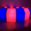 China manufactory led light plastomer curbstone road side pavement, led Pavement curbstones