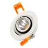 Rotatable 220v 75mm cut out led recessed gimbal downlight 5w