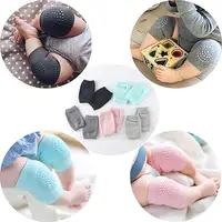 

Amazon hot selling Knitted Cotton Anti slip baby crawling knee pad baby knee support