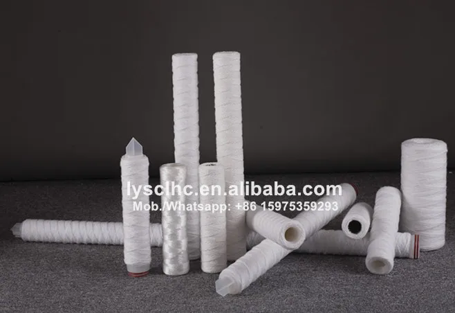 Guangzhou factory SL & BBL 10 20 inch PP yarn string wound water filter with 1 5 micron wire wound