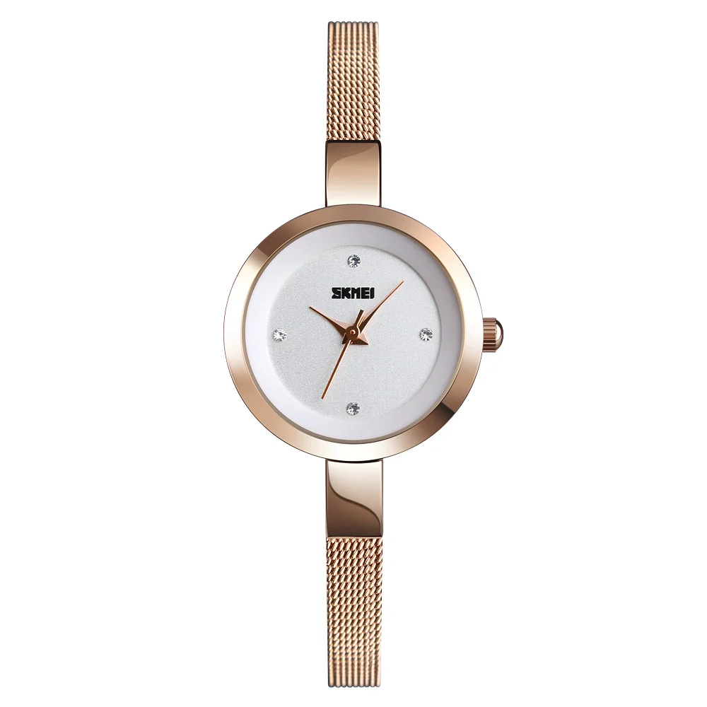 

SKMEI 1390 quartz stainless steel watch ladies fashion watches latest women wristwatches, 3 colors