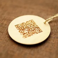 

Custom wholesale cheap design logo Wood hang tag with string