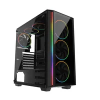 

Flowing RGB Blet Tempered Glass Panel Compact ATX Mid-Tower PC Gaming Case