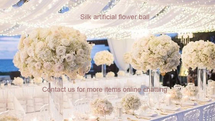 Ifg 45cm White Pink Rose Table Flower Centerpieces For Wedding