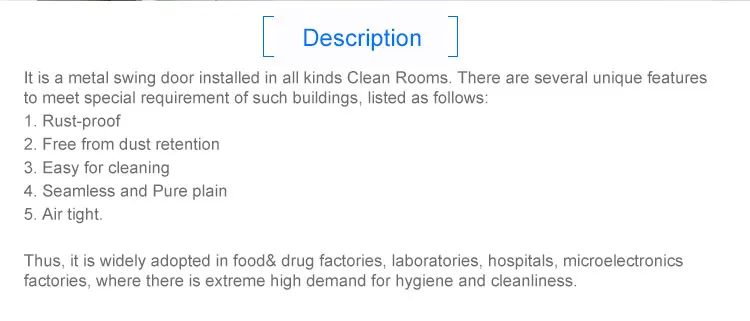 cleanroom door/pharmacy doors