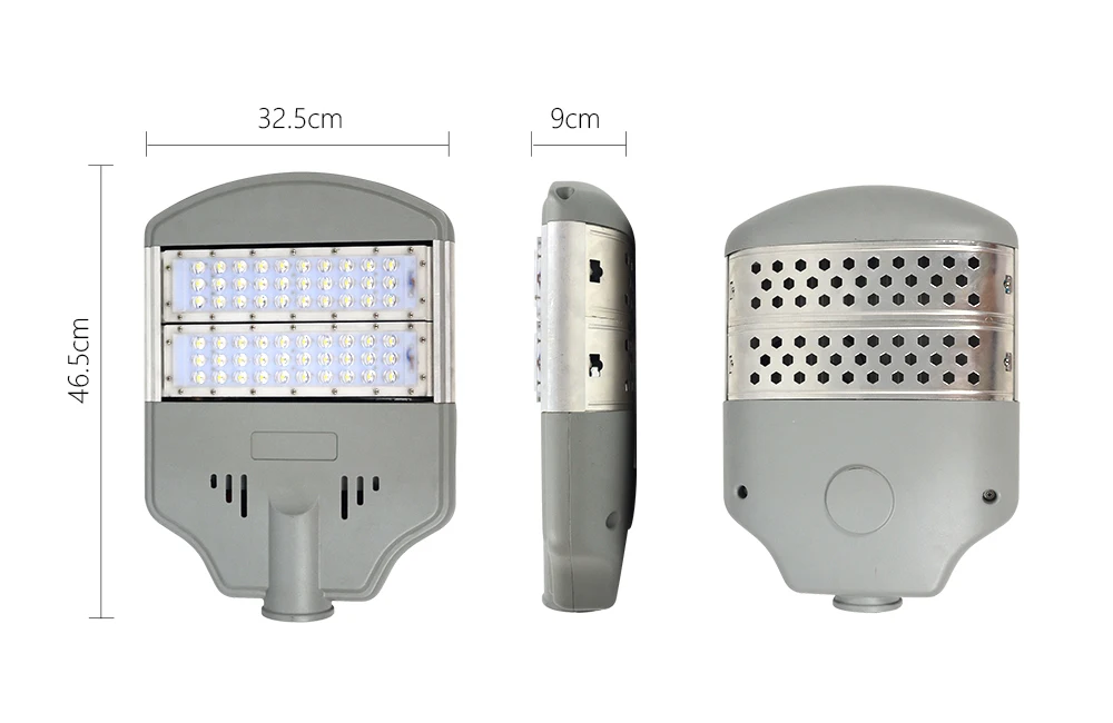 China manufacturer 30 40 50 60 80 100watt  led street light aluminum housing IP65 with customize service
