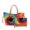 Tie Dye Tote Bag And Matching Clutch Bag Tie Dye Tote Set Free Shipping DOM1031335