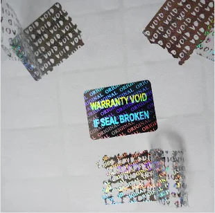 Cheap custom printing aluminum foil sticker security label manufacturers make holographic paper
