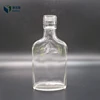 wholesale 120ml flat rectangle shape glass liquor bottles alcohol wine glass bottle