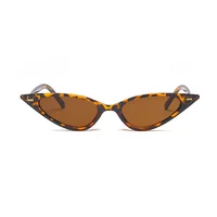 

13034 Superhot Eyewear 2018 Fashion Leopard Cateye Sunglasses Women Small Triangle Rivet Cat Eye Sunglasses