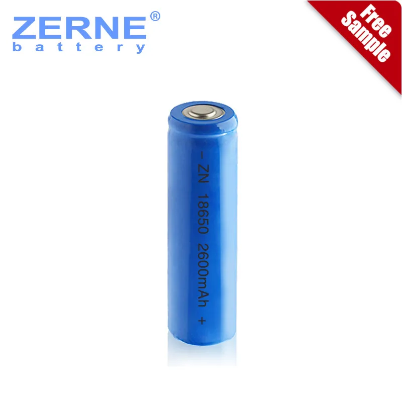 Batteria Ricaricabile Li-Ion 3,7V 2600mAh formato 18650