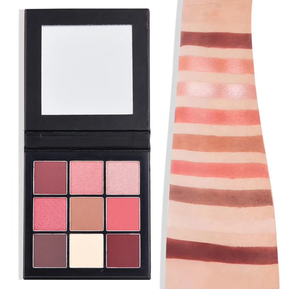 
Makeup Manufacturing 9 Magnetic Packaging Personalized Eyeshadow Palette Nude 