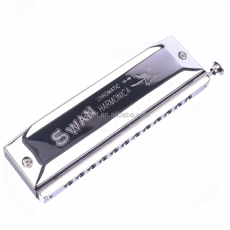 Chromatic Harmonica Mouth Organ 12 Holes With 48 Tone Key Of C Reed Swan Buy Swan Chromatic Harmonica Chromatic Harmonica Harmonica Product On Alibaba Com