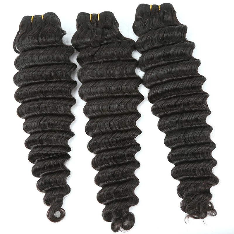 

Machine Weft Malaysian Hair Very Smooth And Soft Deep Wave Hair