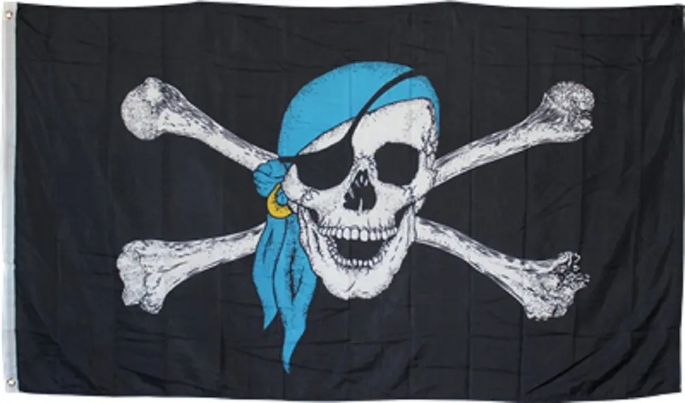 3/'x5/' Ghost Pirate Ship Flag Black Sea Mutiny Jolly Roger Skull Sword Banner 3X5