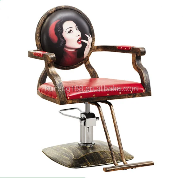 
2018 Hot Sale Retro Woman Hair Salon Chair Hairdressing Equipment 