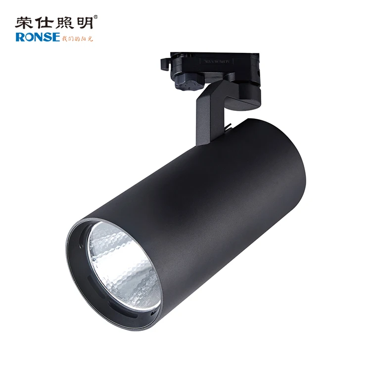 Shop spot cob track light led 40w high lumen 3200lm per watt museum no glare white 40w led track light