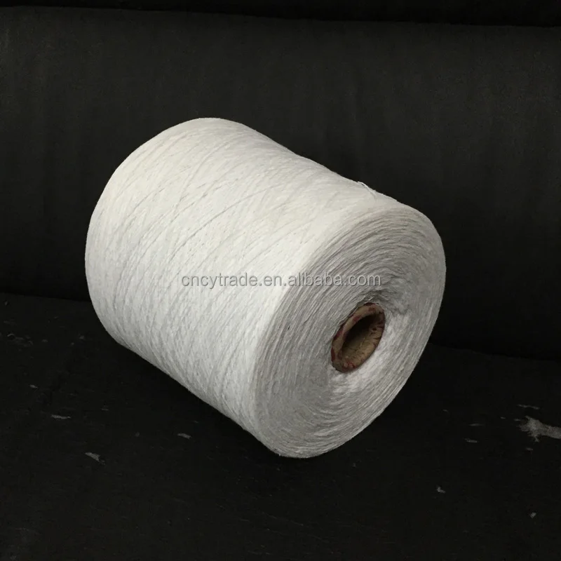 
factory producing regenerated cotton polyester bleach white 12/1 sock yarn 