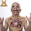 Molezu High Quality Zombie Mask In Latex Material/ The Walking Dead Rubber Mask For Halloween Party