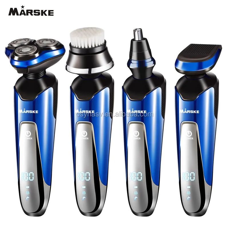 

Professional Men Hair Trimmer 4 In 1 Hair Clipper Electric Trimmer for Beard Razor, Dark blue as picture show