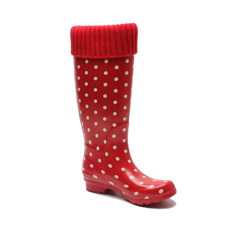 red rubber boots womens
