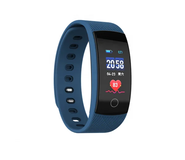 

Smart Band QS80 plus Blood Pressure Heart Rate Fitness Tracker Smart Bracelet Waterproof Smart Watch, Ink black;pink red;charm purple;blue;coffee