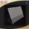 L shape acrylic menu holder