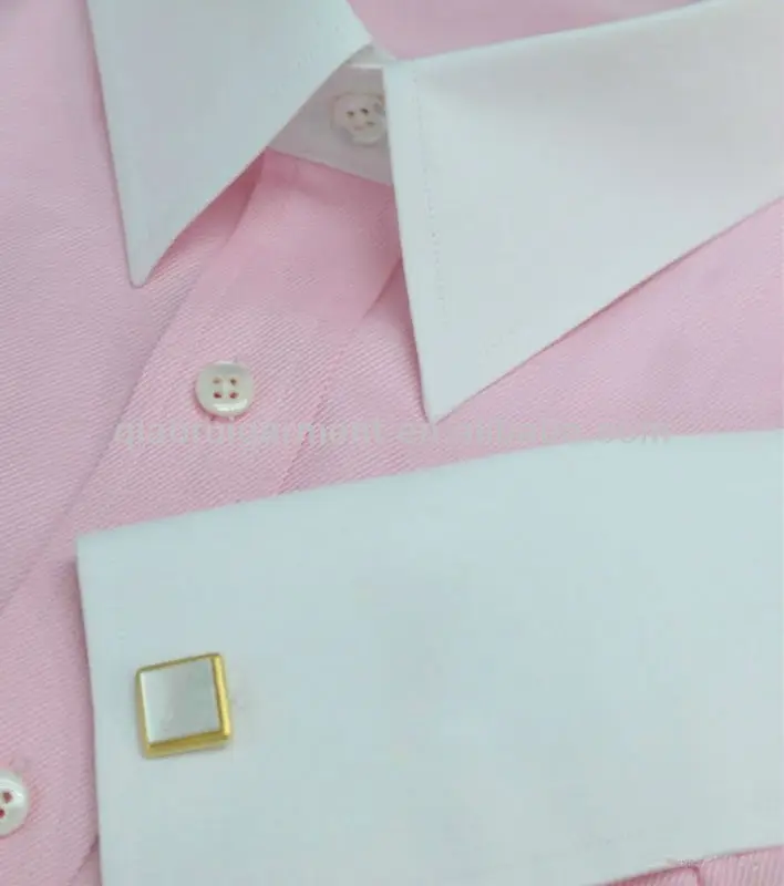 pink shirt white collar mens