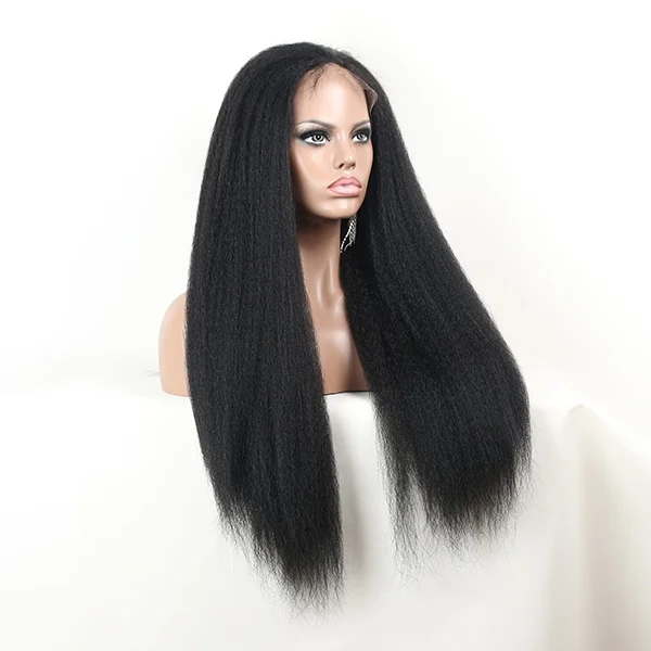 Big Discount Kinky Straight Hair Wig 100 Original Baby Hair Front